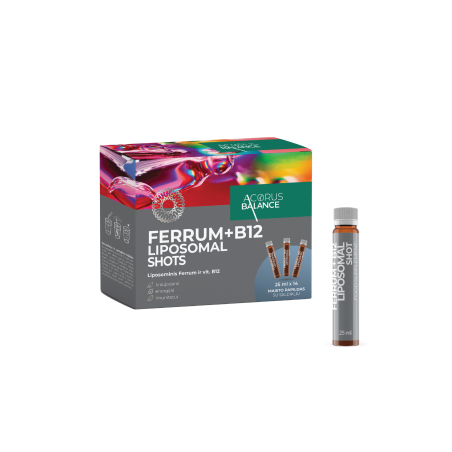 Liposomal shots FERRUM+B12, 14 vnt.
