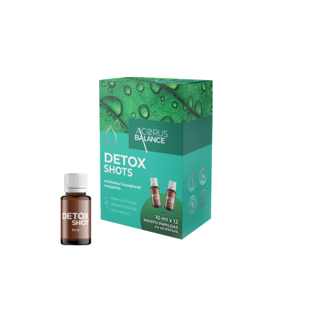 DETOX SHOTS, kepenims / žarnynui, 12 vnt.